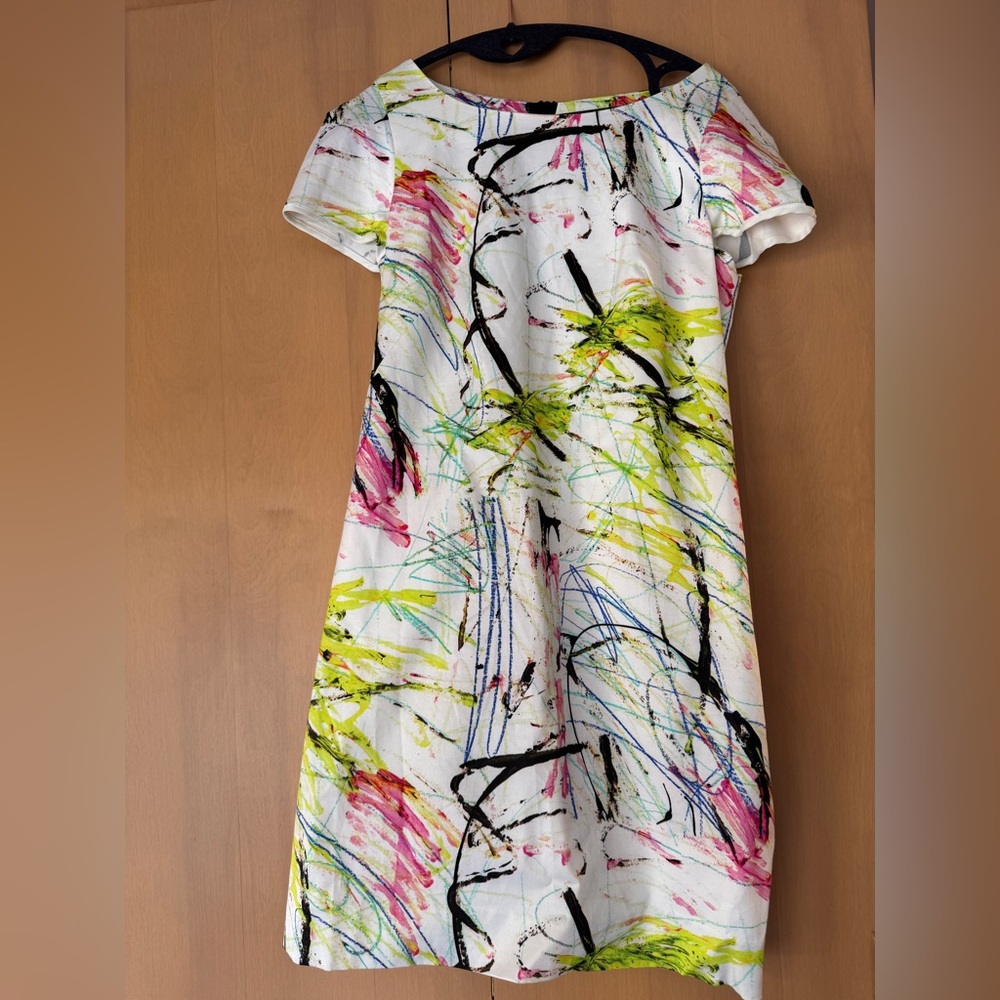 Milly Scribble Print Shift Dress – Size 4